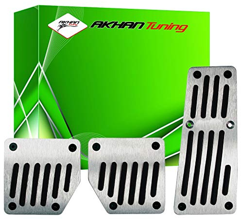 Akhan ATPS026 PS026 - Sport Pedal Set Pedal-cover Aluminium Pedalauflagen mit Anti-Rutsch-Gummi