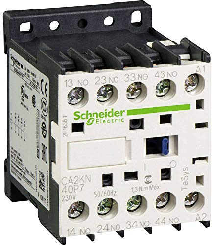 Schneider CA2KN40P7 Hilfsschütz, 4S, 50/60Hz, 230 V, (B x H x T) 45 x 58 x 57 mm