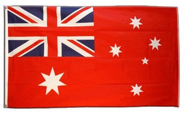 Flaggenfritze Fahne/Flagge Australien Red Ensign Handelsflagge + gratis Sticker