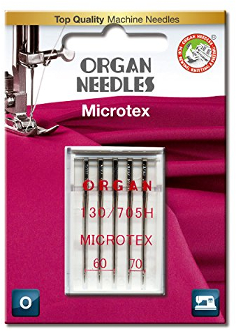 Organ Needles 5506000BL Maschinennadeln, Silber, 60/70 Größe, 5