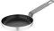 Vogue Aluminium Non-Stick Teflon Blinis Small Frying Pan 12 cm / 160 ml, Black & Silver, Size: 20(H) x120(Dia) mm, Fried Eggs or Pancakes Pan, Not Induction Compatible, T358