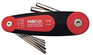 ABC Tools A 3107 8207 Serie di Chiavi Maschio Esagonali, Multicolore