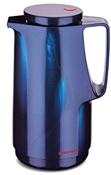 ROTPUNKT Isolierkanne 760 Maxima 1,0 l | Zweifunktions-Drehverschluss | BPA-frei - gesundes Trinken | Made in Germany | Warm + Kalthaltung | Glaseinsatz (midnightblue)