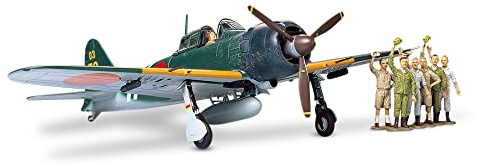 Tamiya 300061027-1:48 WWII Japanischer A6 M5C Type 52 Zero Fighter,originalgetreue Nachbildung, Plastik Bausatz, Basteln, Modellbausatz, Zusammenbauen, unlackiert