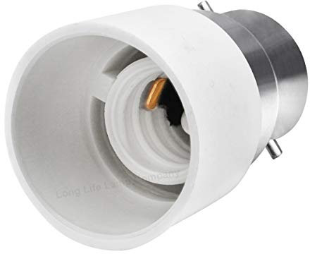 B22 to E14 Lamp Light Bulb Base Socket Converter Adaptor Lamp Holder Small Edison Screw Adaptor to E14 Plug Power Socket Adapter 240v