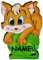 alles-meine.de GmbH 3-D Wandbild/Türschild/Wandtattoo - Katze Tier - Wetterfest - incl. Namen - Bild Kinderzimmer Wandsticker Wanddeko Namensschild