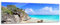 Bilderdepot24 Glasbild - Tulum Mexiko - Karibik - 120x40 cm - Deko Glas - Wandbild aus Glas - Bild auf Glas - moderne Bilderdepot24 Glasbilder - Glasfoto - Echtglas