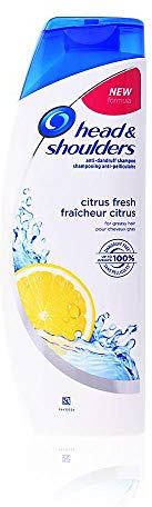 Head & Shoulders Anti-Schuppen Shampoo Citrus Fresh 400 ml/ für schnell fettendes Haar / für häufiges Haarewaschen geeigenet