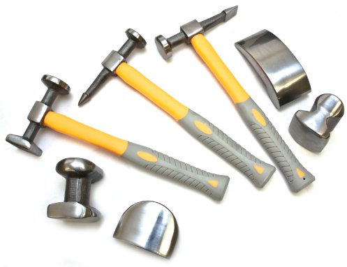 Toolzone 7Pc Professional Auto Car Bodywork Repair Panel Beating Beater Kit