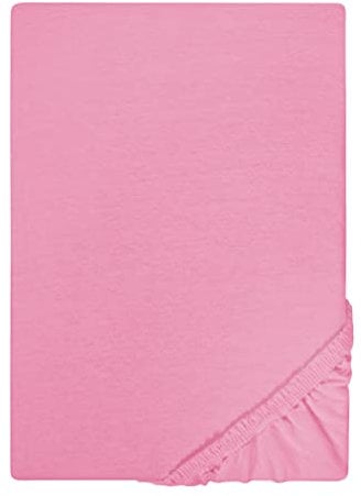 biberna Jersey-Spannbetttuch 0077155 pink 1x 180x200 cm - 200x200 cm