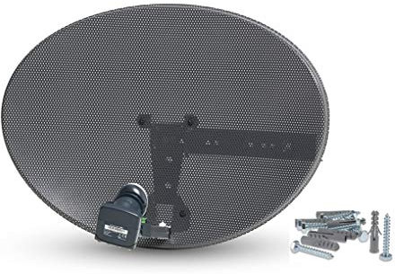 Systemsat Zone 1 - Piatto satellitare e Quad Lnb per Sky Freesat HD SD