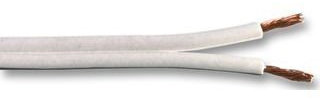 Cable-Core - Cavo audio Hi-Fi Stereo Sourround per altoparlanti auto o impianto audio domestico, 20 m, colore: Bianco