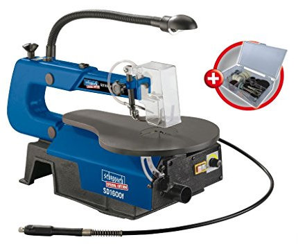 Scheppach SD1600F Variable Speed Hobby Scroll Saw with Tool Kit (103 Pieces)