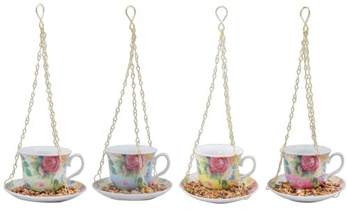 Esschert Design FB280 Hanging Teacup Feeder in Gift box
