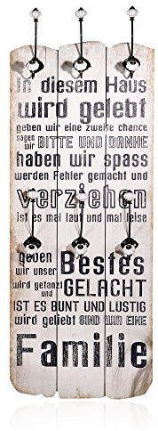 100 cm Porte-manteau Vintage Support Veste Porte-manteau mural patère Bois