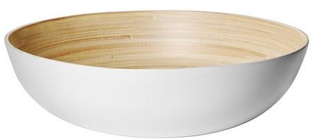 RUNDLIG - Saladier, blanc bambou, blanc
