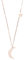 Happiness Boutique Femmes Collier Délicat avec Etoile et Pendentif Lune | Collier Or Rose avec Pendentif Croissant de Lune sans Nickel