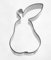 Formine per biscotti a forma di pera, 5,2 cm in acciaio inox S5