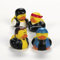 cama24com Gummiente Motorrad Rocker, Biker, Chopper, 4 Stück Gummi-Ente