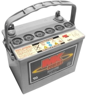 Pair of 12V 31Ah MK GEL Mobility Scooter & Powerchair Batteries (GB31-12) (8GU1H) (One Colour / One Size)