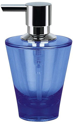 Spirella Max Seifenspender, Acryl, Marineblau, Bleu Marine, 8.5cm x 8.5cm x 18cm