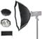 GODOX AD-S7 Softbox Pieghevole da 48cm 19 Multifunzionale con Beauty Dish, Griglia a Nido d'Ape, Compatibile con i Flash Godox AD200Pro II, AD200Pro, AD200, AD180 e AD360 da Esterno