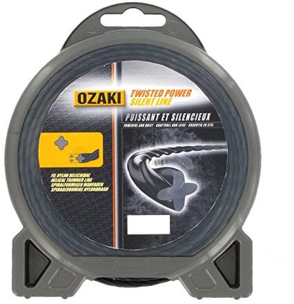 OZAKI – Filo in nylon elicoidale TWISTED POWER SILENT LINE – Ø 2,4 mm – L 88 m – Filo aerodinamico – Riduce il rumore e le vibrazioni