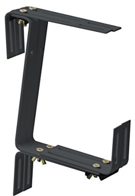 Windhager Blumenkasten-Halter für Brüstungen und Balkongeländer, Stabil, Tragkraft 45 kg, 22 x 17 cm, Anthrazit, 05832