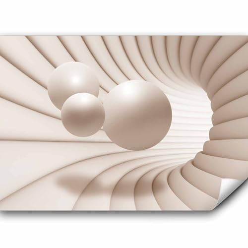 murando - Papier peint panoramique abstrait 400x280 cm - Revêtement mural décoration salon - Design moderne - Abstraction figures géométriques illusion tunnels spatiaux modernes a-A-0154-a-b