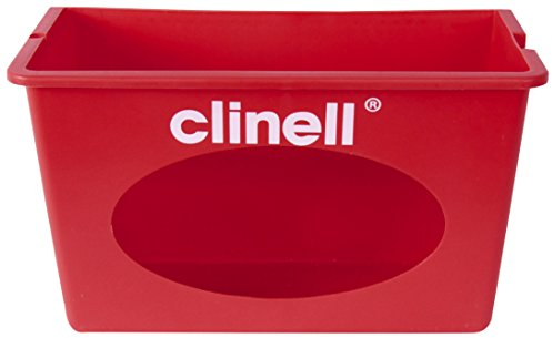 Clinell Wall Mount Dispenser - Wipe Dispenser - Easy to Clean, Ideal for Hospitals and Care Homes - Red
