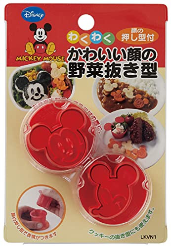 Mickey Mouse Vegetable Mold, Cookie Stamp Set of 2 by The SKATER Co, Ltd.