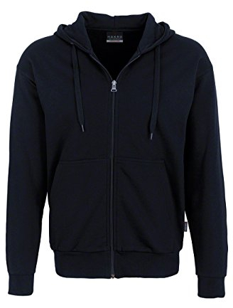 HAKRO Jacke mit Kapuze - 605 - schwarz - Größe: L