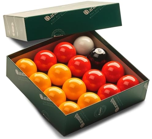 Aramith Premier Red-Yellow 2 Pool Balls with 1 7/8 White