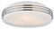 Lampenlux LED Deckenlampe Deckenleuchte Dali Glasschirm chrom E27 12W Ø:32cm Glas Schirm