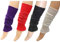 Luxurious Lurex Legwarmers Ladies & Teens Purple, White, Black & Red Hen Night Party (Black)
