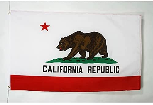 AZ FLAG Flagge KALIFORNIEN 180x120cm - KALIFORNISCHE Bundesstaat Fahne 120 x 180 cm - flaggen Top Qualität