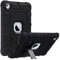ULAK iPad Mini 1/2/3 case, [Armor series] 3 in 1 Heavy Duty Shockproof Protective Cover with Kickstand Soft Silicone + Hard PC Case Cover for Apple iPad Mini/Mini 2 / Mini 3 - Black