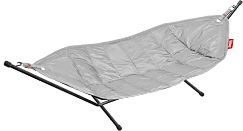 Fatboy® Headdemock Hängematte Hellgrau | Hängematte für Zwei mit Gestell | Outdoor geeignet für Garten & Terrasse | 270 x 138 cm