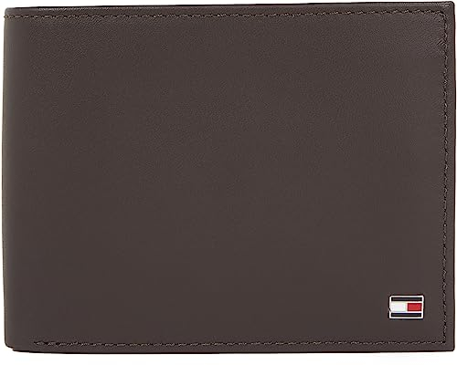 Tommy Hilfiger Herren Geldbeutel Eton mit Münzfach, Braun (Brown), Einheitsgröße