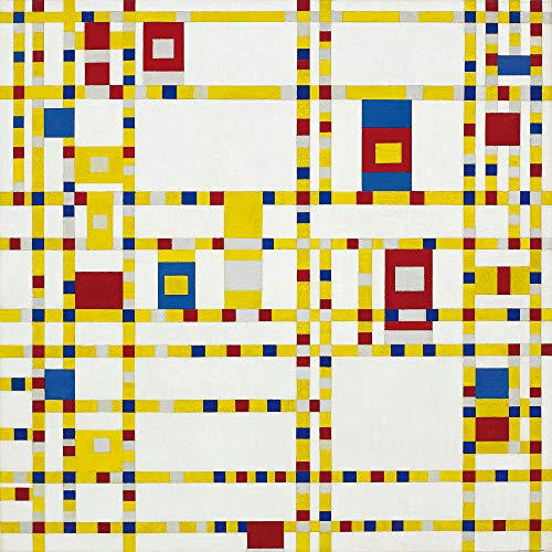 1art1 Piet Mondrian Poster Broadway Boogie Woogie, 1942-43 Kunstdruck Bild 100x100 cm