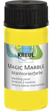 KREUL 73202 Magic Marble Marmorierfarbe, 20 ml, zitron