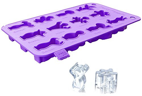 Vacu Vin Silicone Ice Cube and Baking Tray - Purple