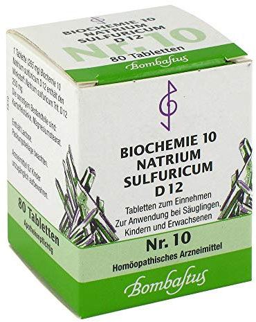 BIOCHEMIE 10 Natrium sulfuricum D 12 Tabletten 80 St