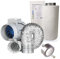 Eco Kit PRIMA KLIMA Aspirazione Aria Bi-Turbo con Filtro Carbone 10CM - Portata 187 m3/h