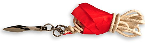 ICNBUYS Traditioneller Seil-Dartpfeil, Edelstahl, Diamant-Stil, mit kostenlosem Seil mit roter Flagge.