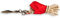 ICNBUYS Traditioneller Seil-Dartpfeil, Edelstahl, Diamant-Stil, mit kostenlosem Seil mit roter Flagge.