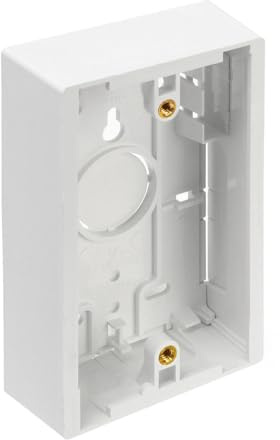 Leviton Surface Mount Backbox, Single Gang, 1.45, 42777-1WB, White