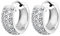 Elli Ohrringe Damen Creolen Filigran Funkelnd mit Kristalle in 925 Sterling Silber