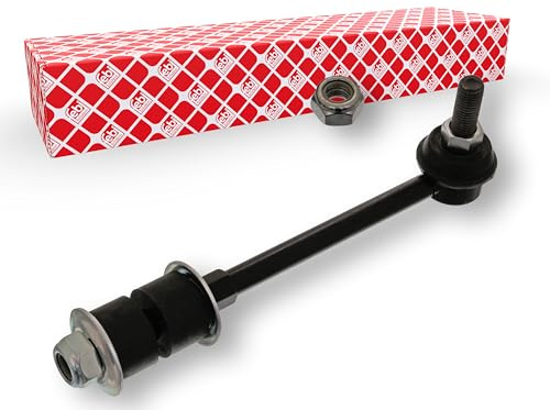 febi bilstein 42579 Verbindungsstange mit Lagern, Unterlegscheiben und Muttern, 1 Stück | Kompatibel mit: NISSAN 100NX, PRIMERA, SUNNY III, SUNNY III Hatchback, SUNNY III Liftback
