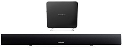 Harman/Kardon Sabre SB35 Sistema Altoparlante Barra Sonora 8.1 Canali HDMI Bluetooth/Wireless con Subwoofer da 100 Watt, Compatibile con Dispositivi Apple iOS/Windows e Android, Nero